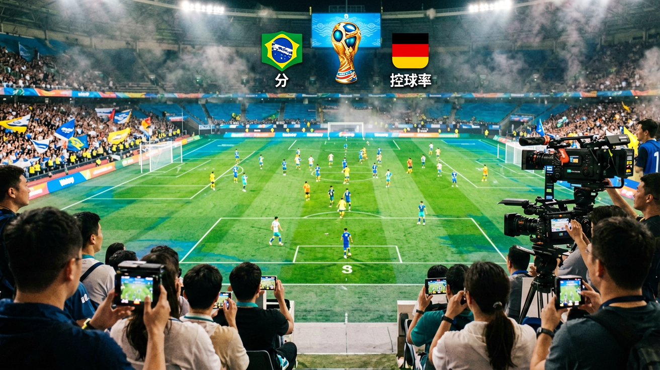 2026·世界杯直播画面、比分弹窗、控球率图表等场景展示